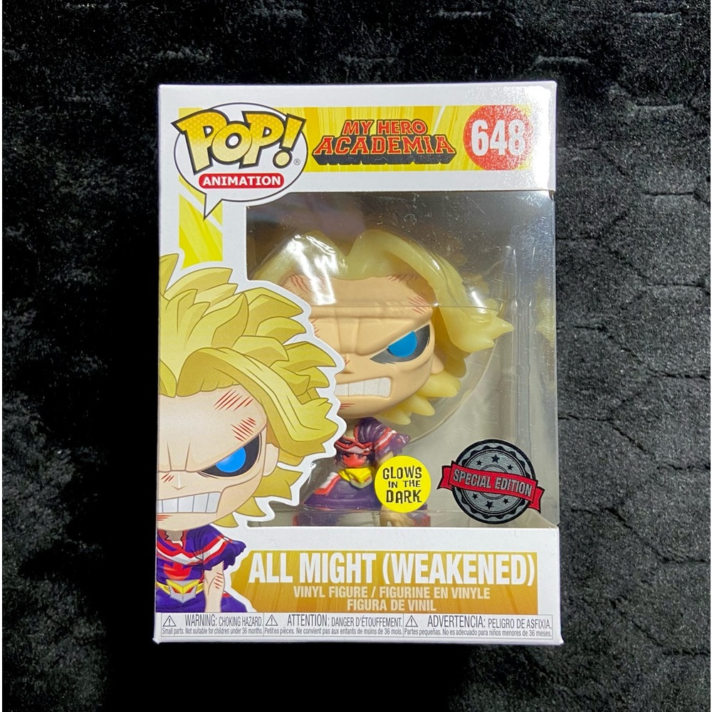 FUNKO POP - ALL MIGHT GLOW IN THE DARK (WEAKENED)